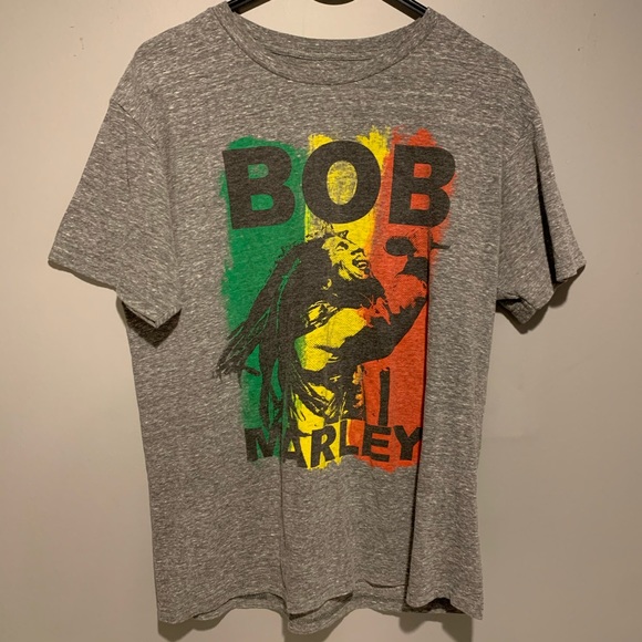 Bob Marley Gray Graphic Tee - Picture 5 of 6